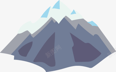 扁平山矢量图ai免抠素材_88icon https://88icon.com 山丘 扁平 雪山 矢量图