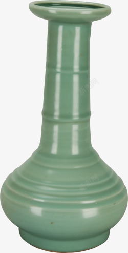 古代绿色陶瓷花瓶素材
