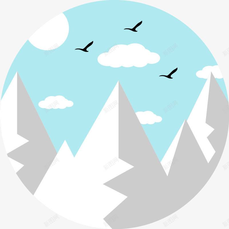 雪山飞雁png免抠素材_88icon https://88icon.com PNG PNG背景 免抠 免抠背景 免费下载 广告设计 手绘卡通 矢量手绘标签 雪山飞雁