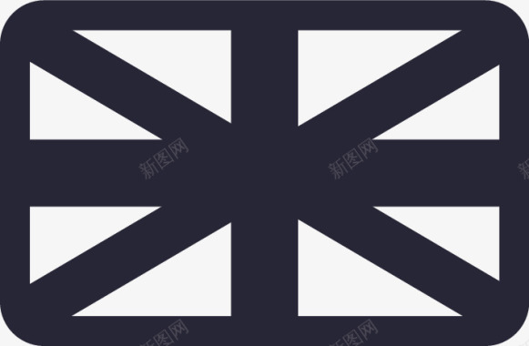 英国大本钟英国国旗矢量图图标图标
