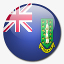 英国的处女岛国旗国圆形世界旗素材