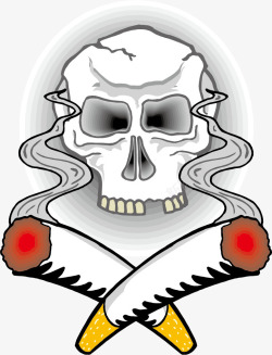 吸烟有害健康元素素材