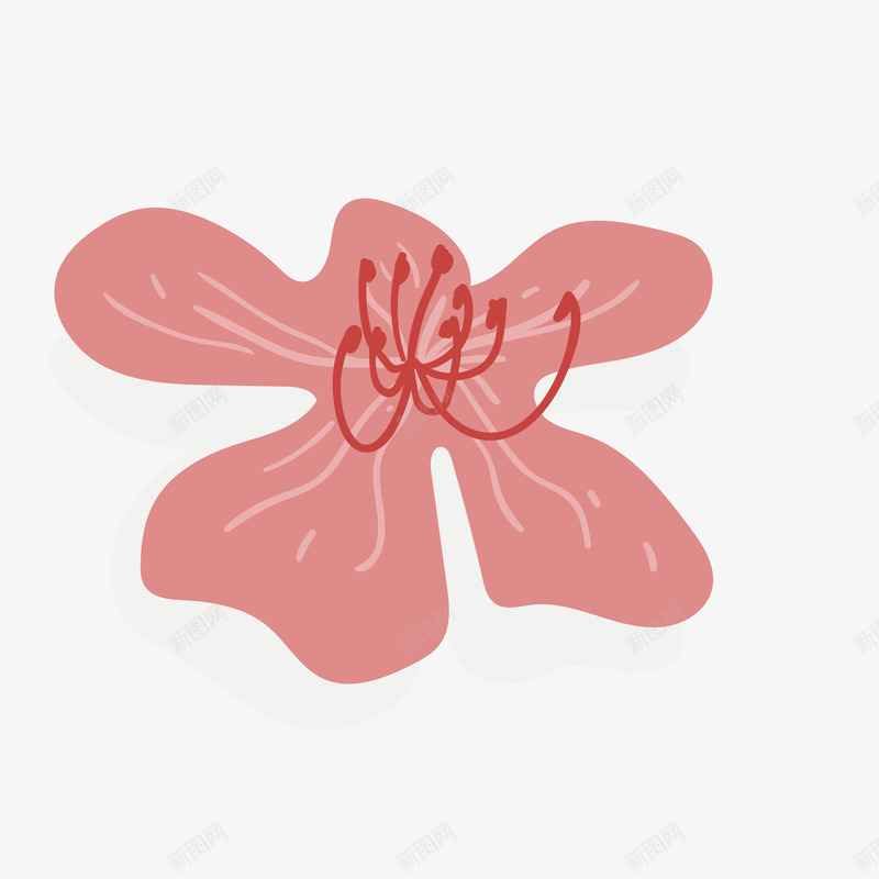 深粉色五花瓣绽放的杜鹃花瓣矢量图ai免抠素材_88icon https://88icon.com 五瓣花瓣 卡通手绘 可爱 杜鹃 杜鹃花瓣 深粉色 绽放 花蕊 矢量图
