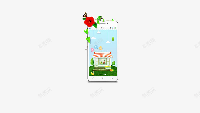 VIVO智能手机png免抠素材_88icon https://88icon.com VIVO 智能手机 花朵