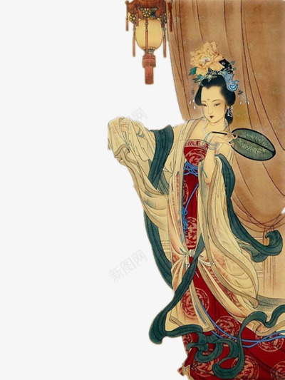 古风美女png免抠素材_88icon https://88icon.com 优雅 古风 女子 彩色 插画 装饰