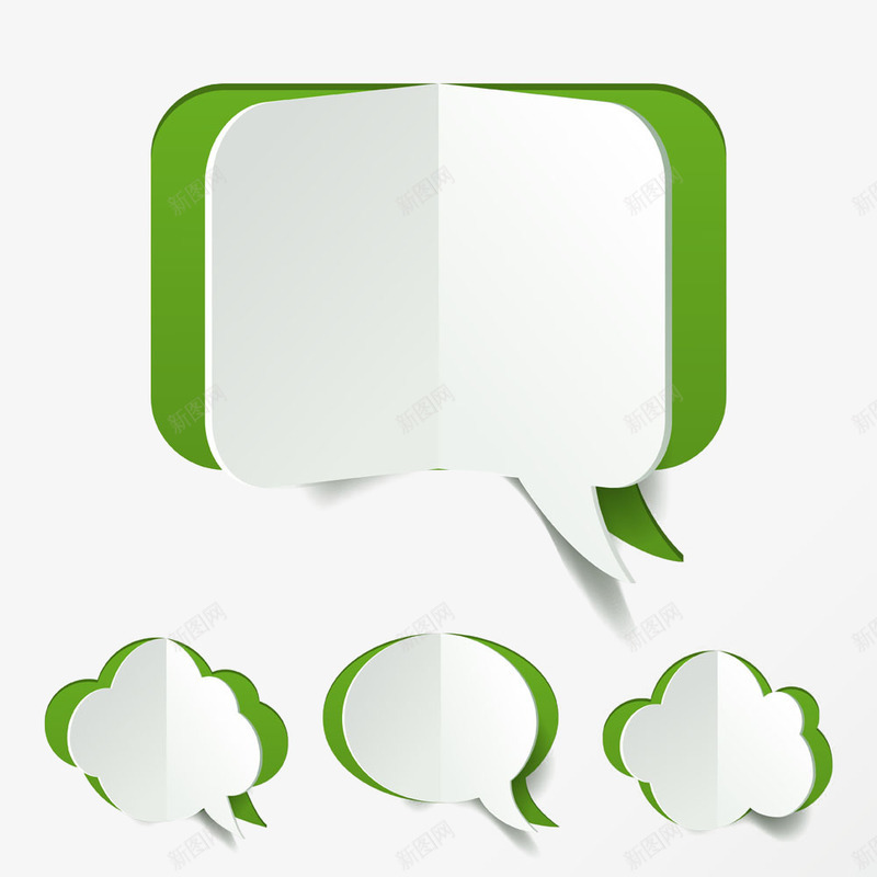 扁平化对话框png免抠素材_88icon https://88icon.com 创意对话框 对话 对话云 对话云框 对话框 扁平化 扁平化图案 方框 绿色对话框