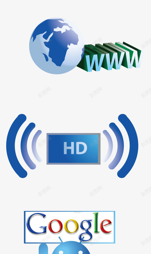 地球互联网络矢量图eps免抠素材_88icon https://88icon.com 信号 免费png素材 搜索 机器人 矢量图