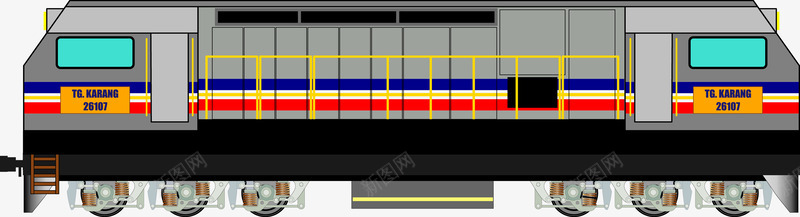 列车png免抠素材_88icon https://88icon.com 免费矢量下载 列车 插画 火车 电车