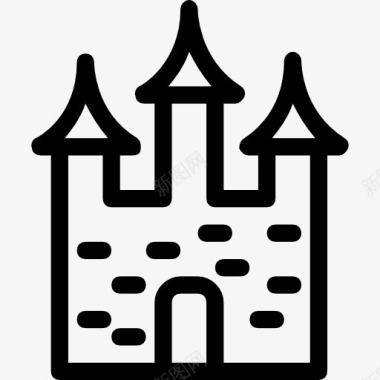 吸血鬼城堡城堡图标图标