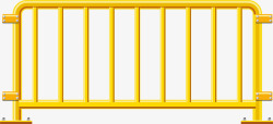 圆角黄色护栏矢量图素材