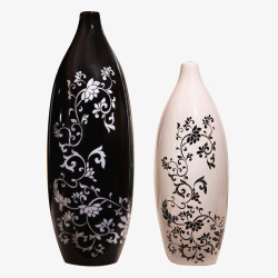 椭圆形陶瓷花瓶摆件素材