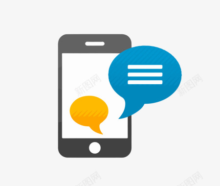 营销手机对话框图标图标
