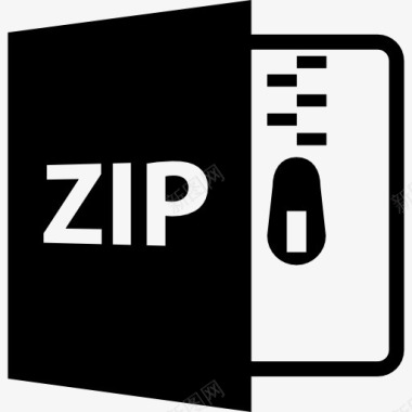 SQL符号ZIP压缩文件格式的接口符号图标图标