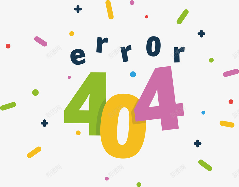彩色清新404网页错误的矢量图ai免抠素材_88icon https://88icon.com 404 卡通 可爱 彩色 搜寻 搜索 清新 清新404网页 漂流 网页错误 设计 错误矢量 矢量图