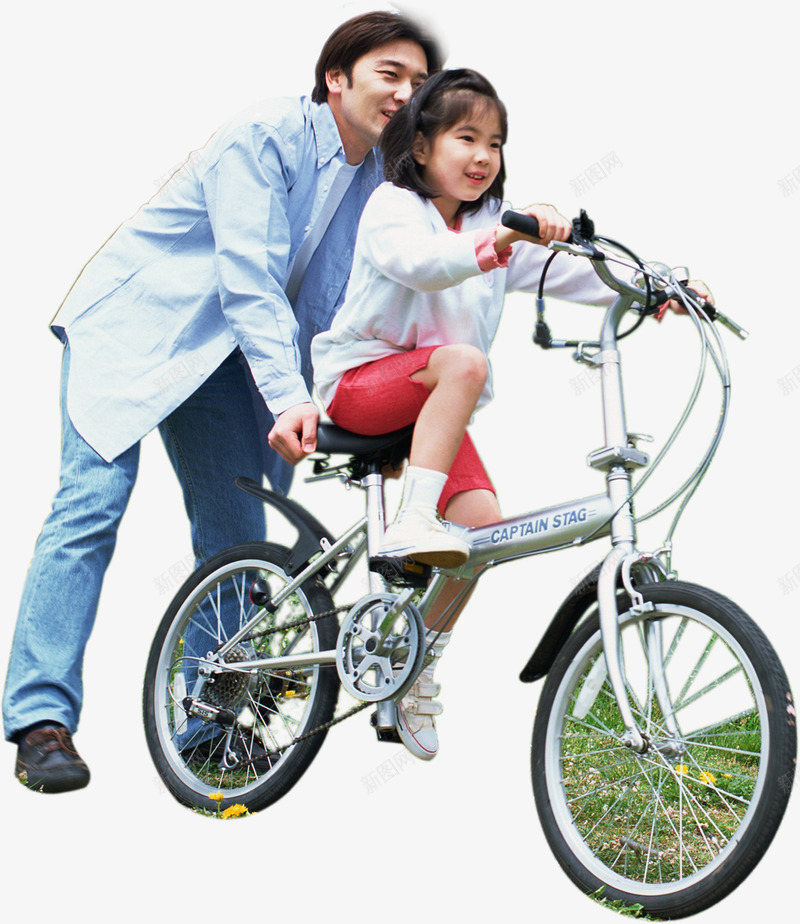 实物拍摄父亲教女孩骑单车png免抠素材_88icon https://88icon.com 单车 女孩 实物 拍摄 父亲