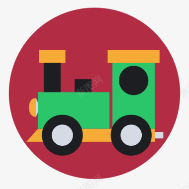 玩具救护车玩具火车图标图标