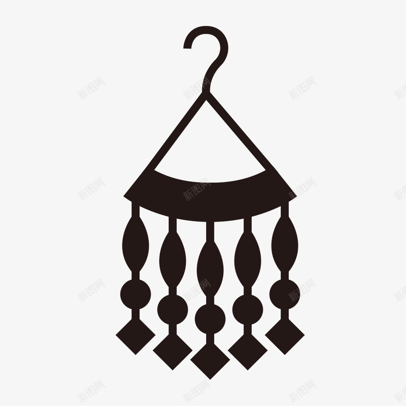 卡通黑色线条室内挂件风铃png免抠素材_88icon https://88icon.com 卡通 室内 挂件 线条 风铃 黑色