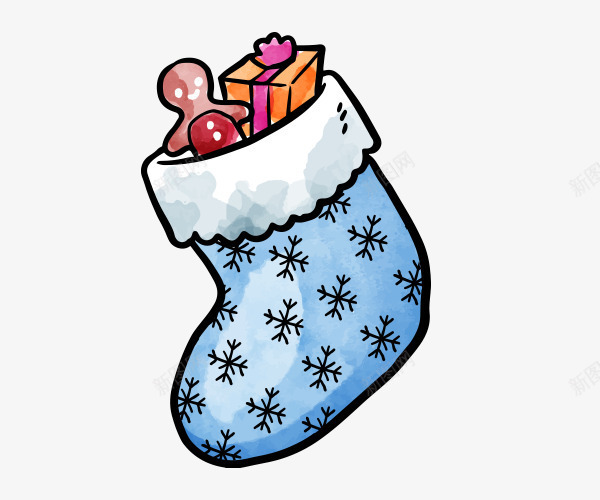 卡通手绘可爱袜子里的圣诞礼物png免抠素材_88icon https://88icon.com 卡通手绘 可爱袜子里的圣诞礼物 圣诞 圣诞节 礼物
