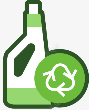 绿色标志生态绿色循环图标图标