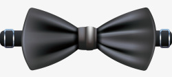 黑色领带北欧饰品矢量图素材