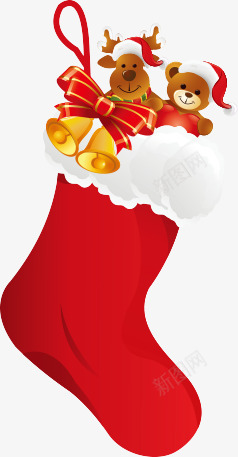 红色圣诞袜子png免抠素材_88icon https://88icon.com 圣诞节 圣诞袜 礼物 红色 袜子