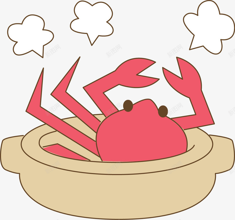 卡通螃蟹png免抠素材_88icon https://88icon.com 卡通 手绘 螃蟹 蟹钳