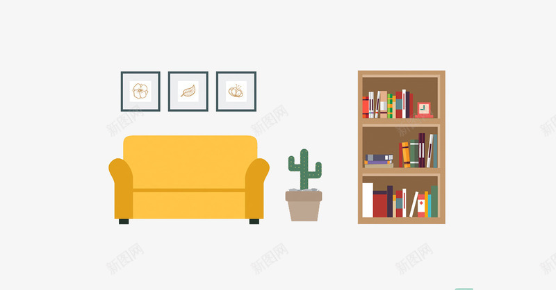卡通室内景观png免抠素材_88icon https://88icon.com 娌欏彂 涔灦 鎵嬬粯 鐩告