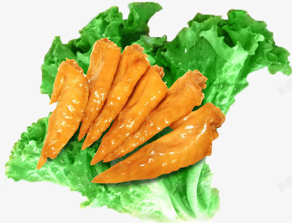 盐焗鸡翅png免抠素材_88icon https://88icon.com 美食小吃 金黄色 鸡翅