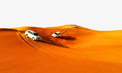 穿行沙漠越野车高清图片