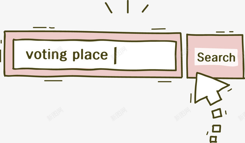 淡粉色搜索框装饰图案png免抠素材_88icon https://88icon.com 免抠PNG 搜索框 淡粉色 装饰图案