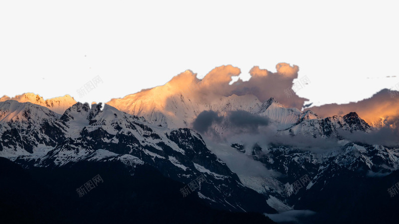 云南梅里雪山风景png免抠素材_88icon https://88icon.com 名胜古迹 旅游风景 著名建筑