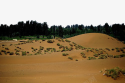 新疆库木塔格沙漠风景4矢量图素材