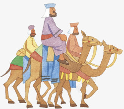 骑骆驼的人素材