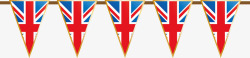 三角形英国国旗图素材