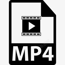 MP4图片MP4文件格式的符号图标高清图片