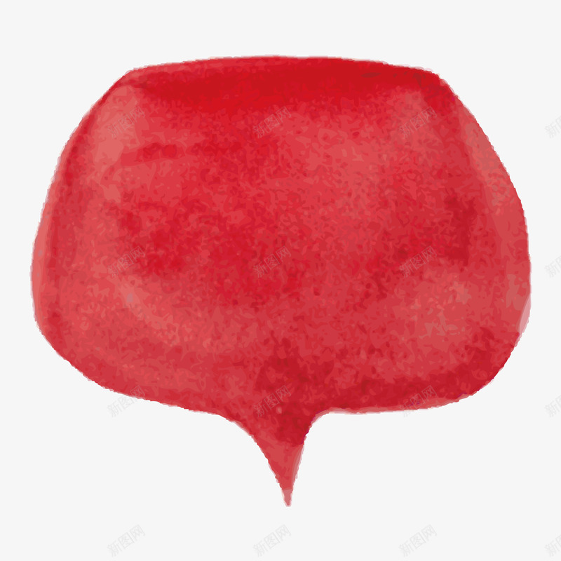 红色渐变对话框元素矢量图ai免抠素材_88icon https://88icon.com 扁平化 水墨 渐变 社交 红色 绘画 谈论 矢量图