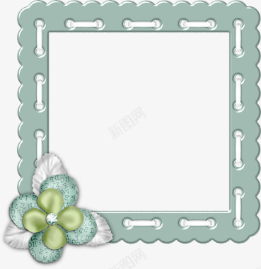 花朵相框手绘边框相框卡通边框图标图标