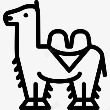 游乐场马戏团的骆驼图标图标