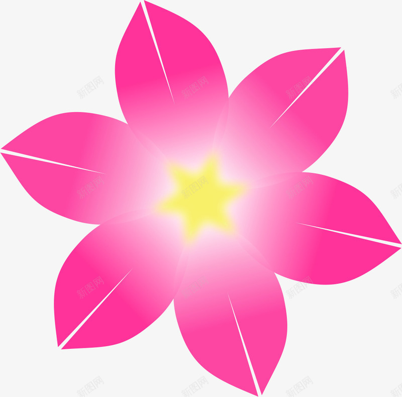 玫红色手绘花瓣png免抠素材_88icon https://88icon.com 手绘 玫红色 花朵 装饰