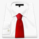 红衬衫领带shirttie素材