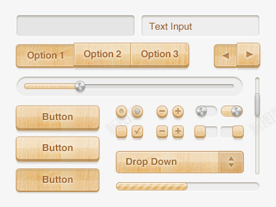 杉木纹理UI工具包png免抠素材_88icon https://88icon.com 木纹UI 木质UI 杉木纹理 设计图片素材