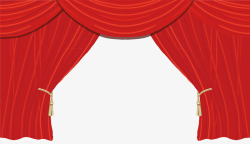 帘子背景舞台红帘子矢量图素材