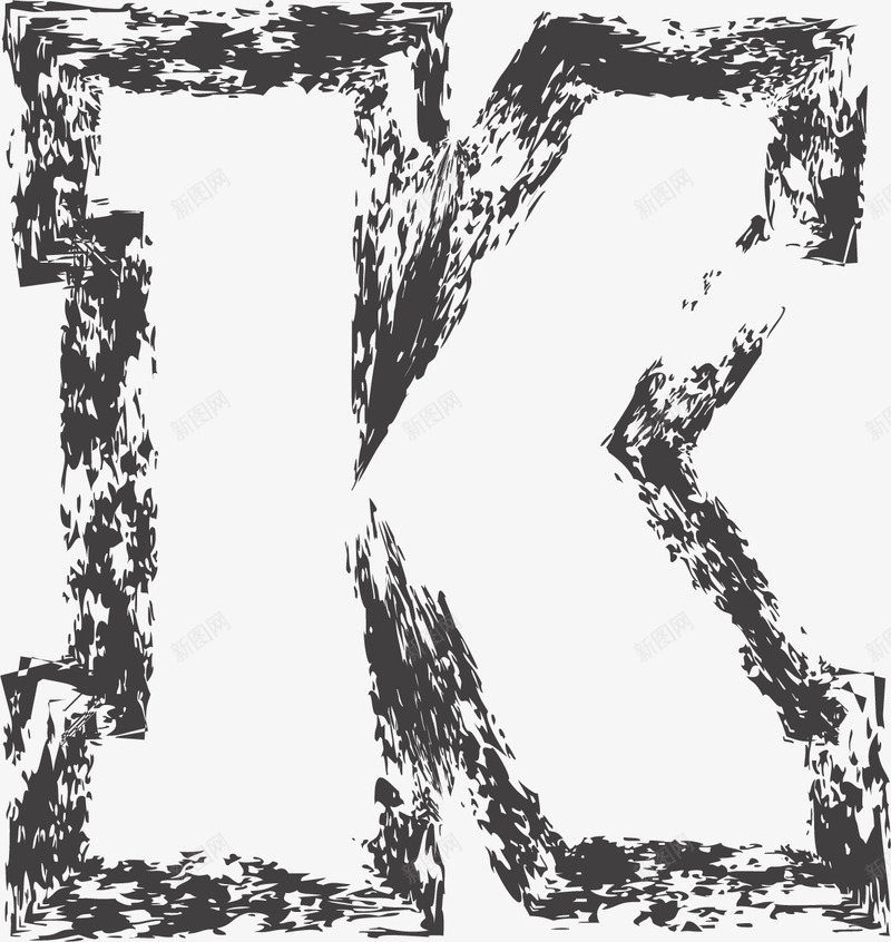 黑色碎片描边英文字母Kpng免抠素材_88icon https://88icon.com 26个字母 3D字母 广告字母 抽象字体 时尚字体 立体字母 艺术字 英文字母K 黑色字母 黑色描边字母 黑色碎片