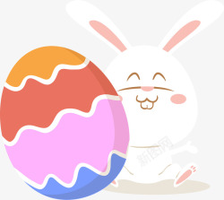 复活节可爱兔子装饰图案素材