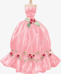 粉色礼服裙子素材