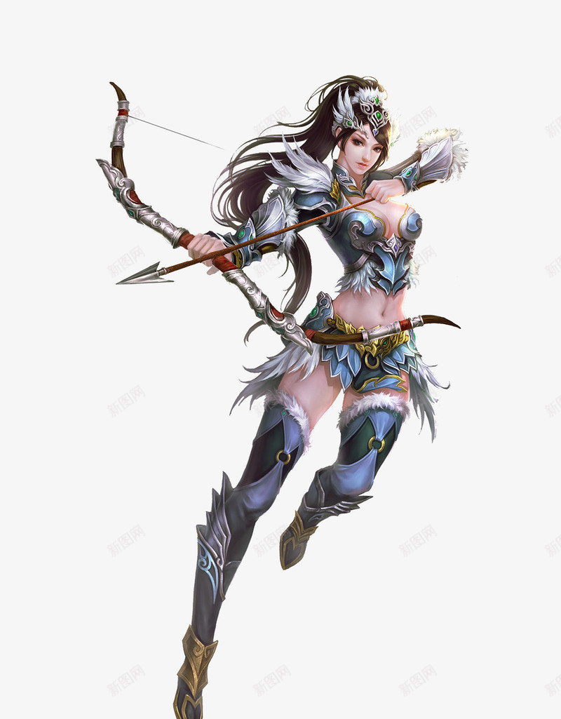 手绘弓箭羽毛装束女子png免抠素材_88icon https://88icon.com 女子 弓箭 手绘 羽毛 装束