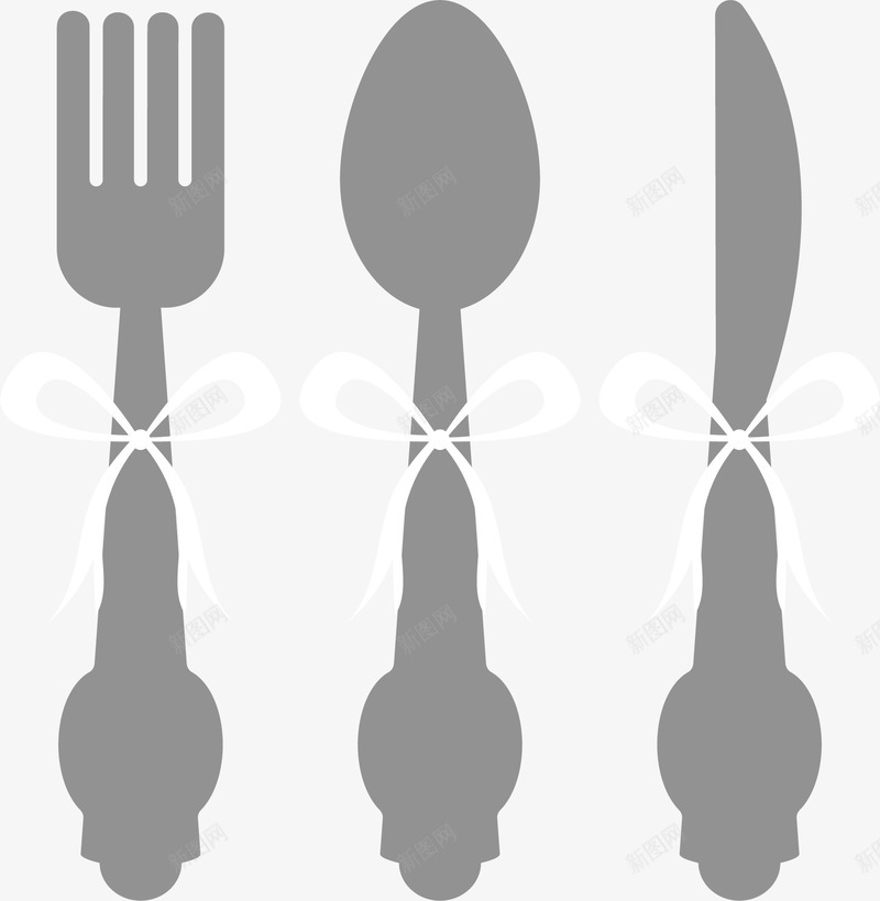 卡通西餐餐具png免抠素材_88icon https://88icon.com 勺子 卡通 叉子 小刀 西餐 餐具