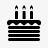 生日蛋糕背景生日蛋糕小图标图标
