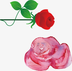 单支玫瑰花玫瑰花瓣图标高清图片