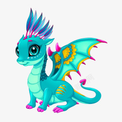 卡通龙矢量图素材